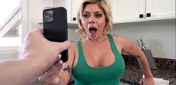  Stepmom Sara St Clair wanted more of stepsons dick and she swallowed it